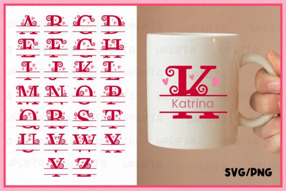 Download Valentine Hearts Split Letter Bundle - Premium Bundle