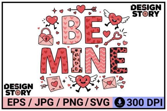 Download Playful Valentine’s Day Graphic Elements - Playful valentine Collection