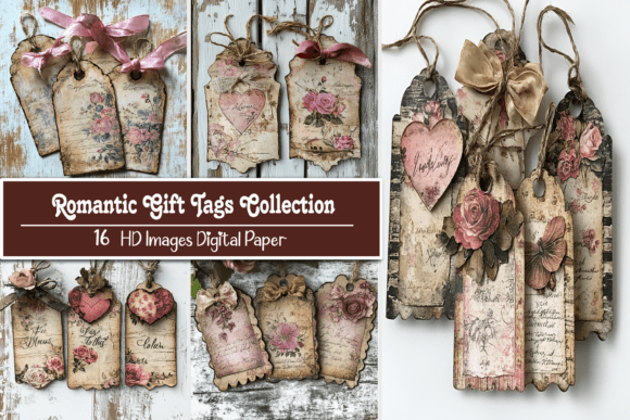 Download Romantic Gift Tags Collection - Romantic gift tag Collection