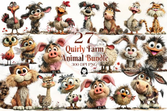 Download Quirky Farm Animal Clipart - Premium Resources