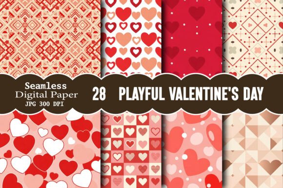 Download Playful Valentine's Day Patterns - Playful valentine Collection