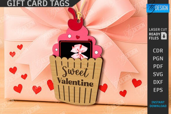 Download Valentine's Day Gift Card Tag Laser Cut - Premium Resources