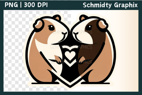 Download Guinea Pig Love Heart Sublimation PNG - Love heart sublimation Collection